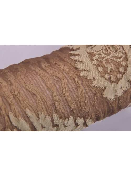 Steampunk Apricot Lace-up Brown Long Gloves