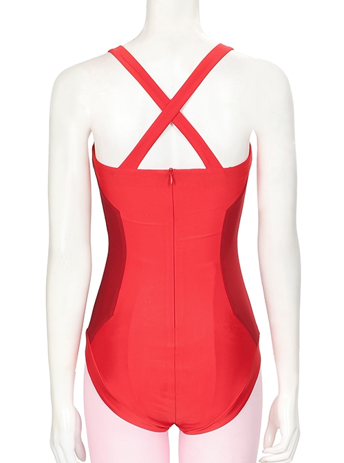 Wanda Vision Scarlet Witch Wanda Maximoff Halloween Cosplay Costume Red One-piece Garment