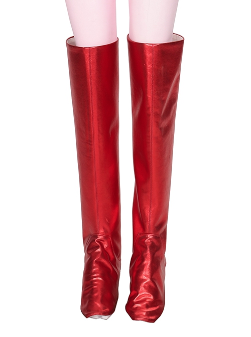 Wanda Vision Scarlet Witch Wanda Maximoff Halloween Cosplay Accessories Red Shoe Covers