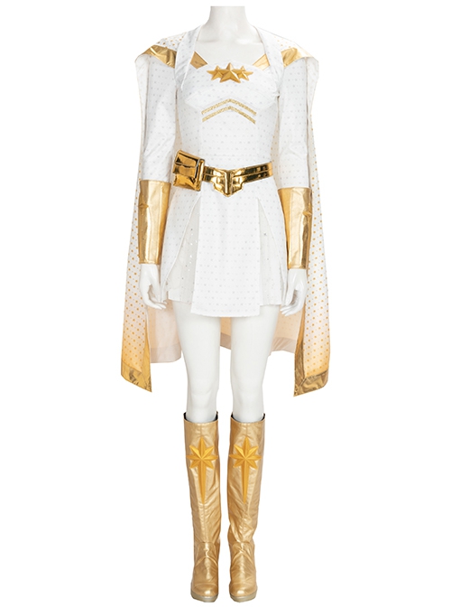 The Boys Season 2 Starlight Annie January Halloween Cosplay Costume White Dress