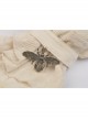 Steampunk Apricot Lace Frill Bee Pendant Short Gloves