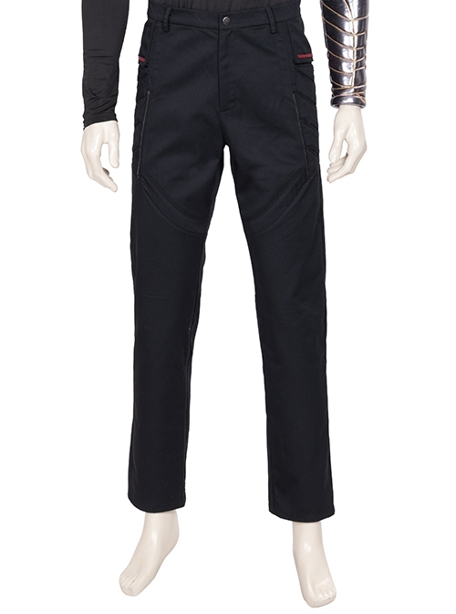 The Falcon And The Winter Soldier Bucky Barnes Winter Soldier Halloween Cosplay Costume Black Trousers