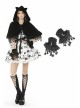Gothic Women Fashion Lolita Black Moon Star Gloves