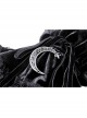 Gothic Women Fashion Lolita Black Moon Star Gloves