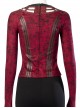 Doctor Strange In The Multiverse Of Madness Scarlet Witch Wanda Maximoff Upgrade Version Halloween Cosplay Costume Red Top