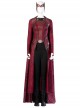 Doctor Strange In The Multiverse Of Madness Scarlet Witch Wanda Maximoff Upgrade Version Halloween Cosplay Costume Red Top