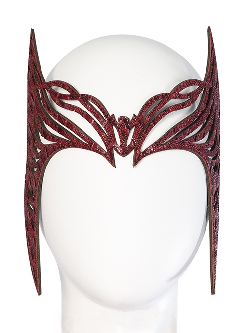 Doctor Strange In The Multiverse Of Madness Scarlet Witch Wanda Maximoff Upgrade Version Halloween Cosplay Accessories Red Headwear