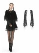 Black Embroidery Lace Elegant Sexy Gothic Mesh Long Gloves