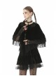 Black Embroidery Lace Elegant Sexy Gothic Mesh Long Gloves