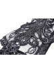 Black Embroidery Lace Elegant Sexy Gothic Mesh Long Gloves