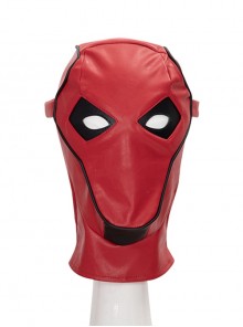 Game Batman Gotham Knights Red Hood Jason Todd Halloween Cosplay Accessories Red Headcover