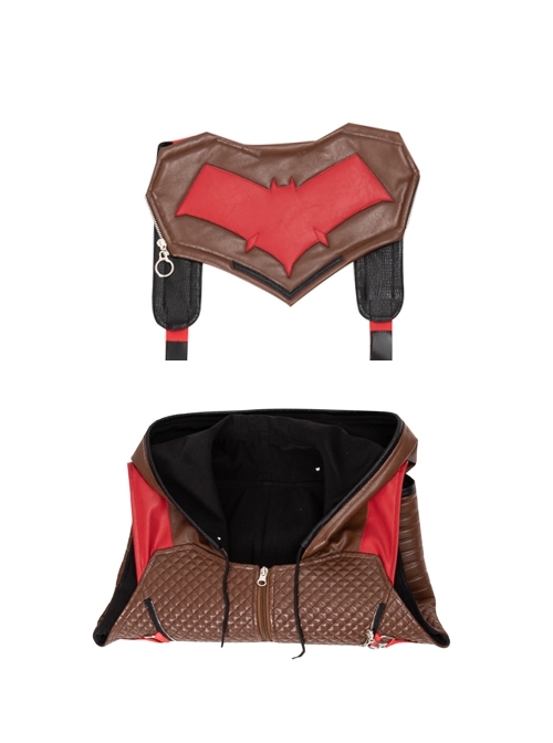 Game Batman Gotham Knights Red Hood Jason Todd Halloween Cosplay Costume Vest And Breastplate