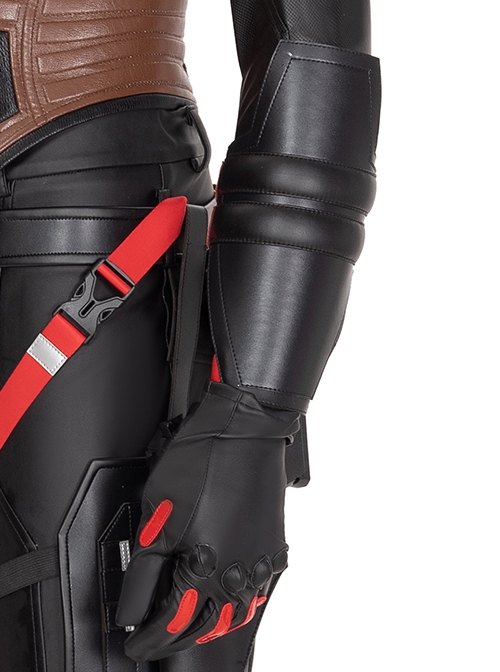 Game Batman Gotham Knights Red Hood Jason Todd Halloween Cosplay Accessories Wrist Guards And Gloves