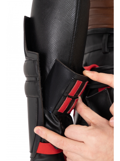 Game Batman Gotham Knights Red Hood Jason Todd Halloween Cosplay Accessories Wrist Guards And Gloves
