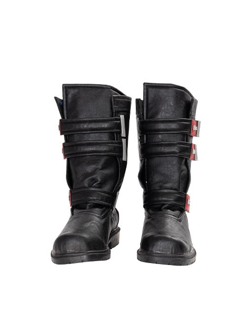 Game Batman Gotham Knights Red Hood Jason Todd Halloween Cosplay Accessories Black Boots