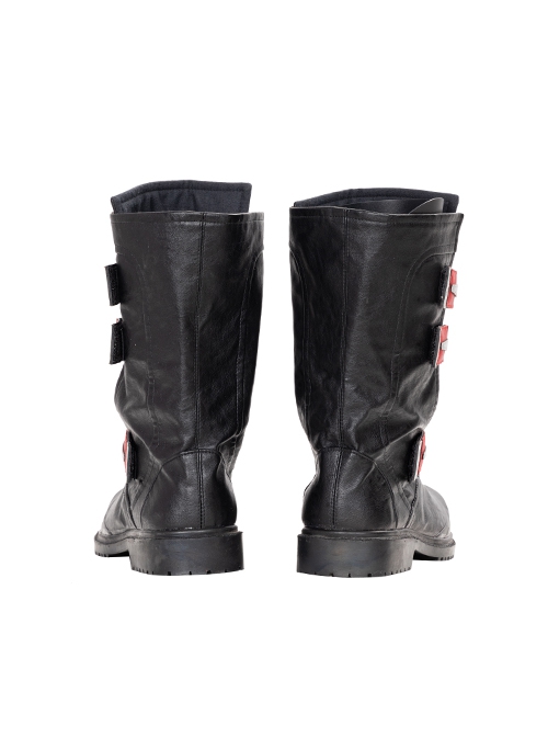 Game Batman Gotham Knights Red Hood Jason Todd Halloween Cosplay Accessories Black Boots