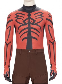 Star Wars The Clone Wars Darth Maul Halloween Cosplay Costume Red Bottoming Top
