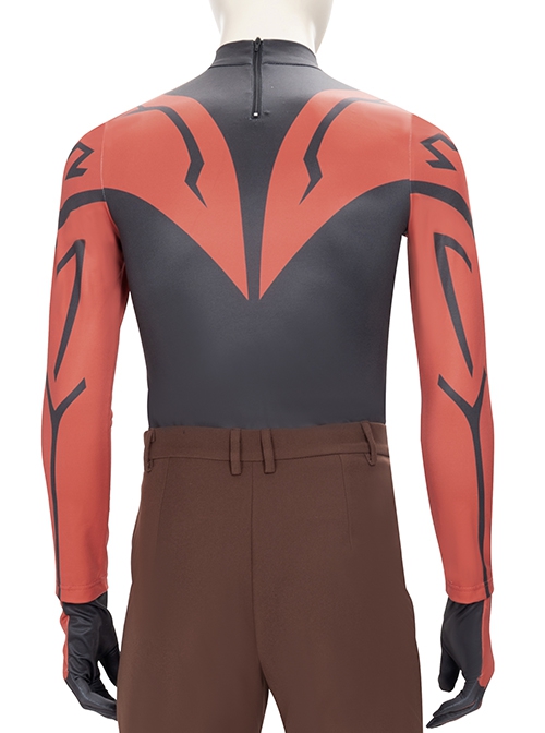 Star Wars The Clone Wars Darth Maul Halloween Cosplay Costume Red Bottoming Top