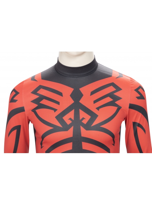 Star Wars The Clone Wars Darth Maul Halloween Cosplay Costume Red Bottoming Top