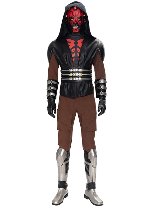 Star Wars The Clone Wars Darth Maul Halloween Cosplay Costume Red Bottoming Top