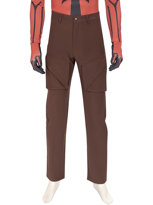 Star Wars The Clone Wars Darth Maul Halloween Cosplay Costume Brown Trousers