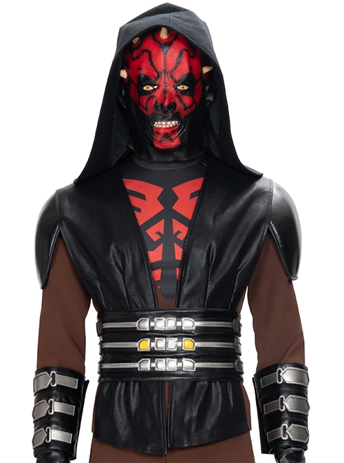 Star Wars The Clone Wars Darth Maul Halloween Cosplay Costume Black Vest And Shoulder Guards