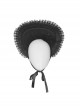 Lovely Black Lace Pure Color Hat Gothic Lolita Bonnet