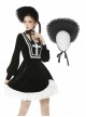 Lovely Black Lace Pure Color Hat Gothic Lolita Bonnet