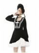 Lovely Black Lace Pure Color Hat Gothic Lolita Bonnet