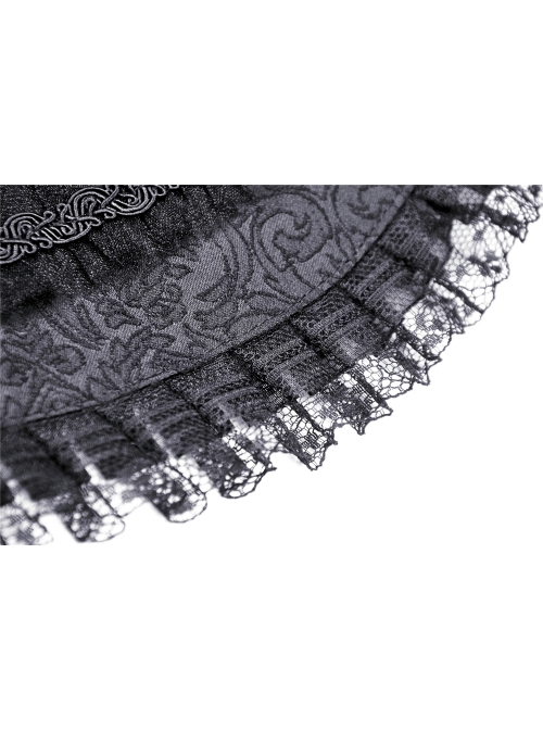 Lovely Black Lace Pure Color Hat Gothic Lolita Bonnet
