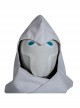Marvel Comics Werewolf By Night Moon Knight Marc Spector White Battle Suit Halloween Cosplay Accessories Helmet