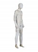 Marvel Comics Werewolf By Night Moon Knight Marc Spector White Battle Suit Halloween Cosplay Costume White Bodysuit