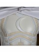 Marvel Comics Werewolf By Night Moon Knight Marc Spector White Battle Suit Halloween Cosplay Costume White Bodysuit