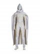 Marvel Comics Werewolf By Night Moon Knight Marc Spector White Battle Suit Halloween Cosplay Accessories White Waistband