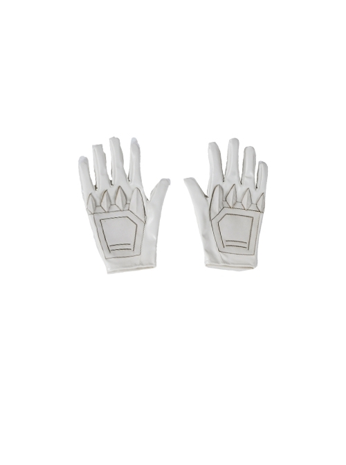 Marvel Comics Werewolf By Night Moon Knight Marc Spector White Battle Suit Halloween Cosplay Accessories Gloves