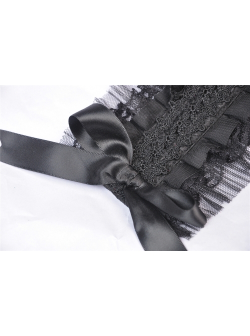 Gothic Black Lace Cute Cat Ears Bowknot Headwear
