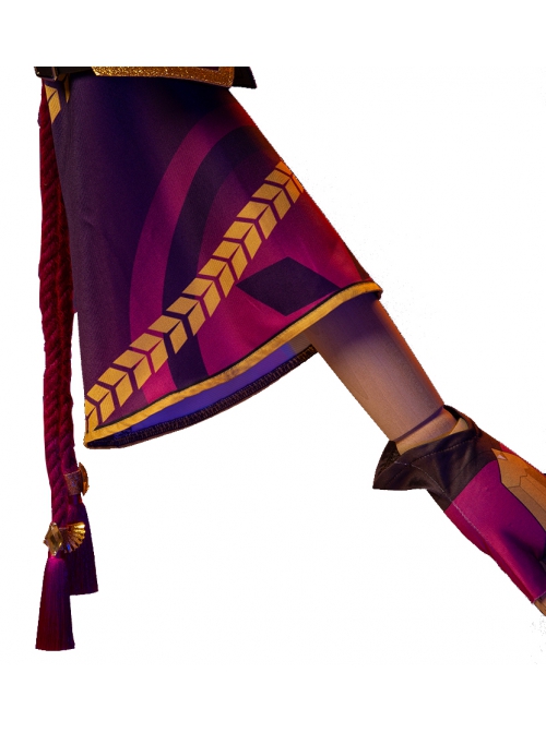 Game Genshin Impact Kuki Shinobu Outfit Halloween Cosplay Costume Full Set
