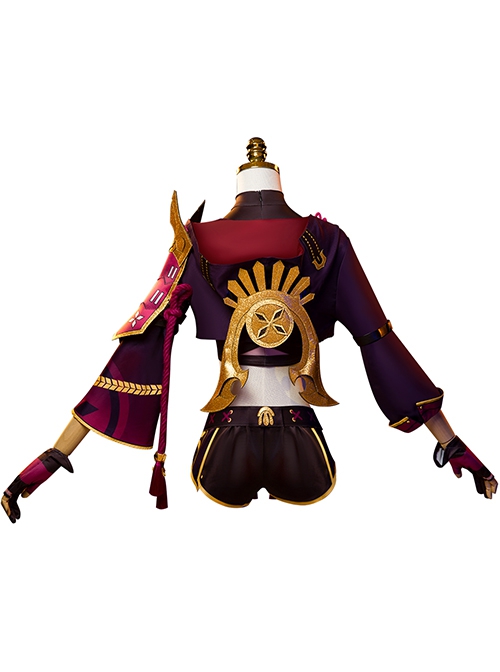 Game Genshin Impact Kuki Shinobu Outfit Halloween Cosplay Costume Full Set