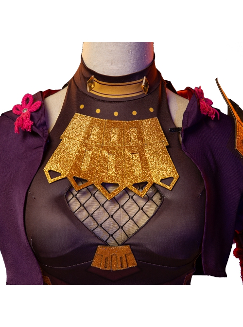 Game Genshin Impact Kuki Shinobu Outfit Halloween Cosplay Costume Full Set