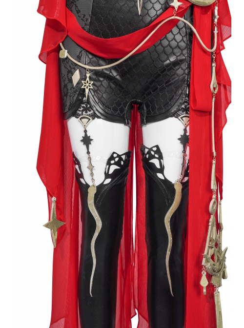 Game Naraka Bladepoint Viper Ning Outfit Hongchuan Maiden Halloween Cosplay Costume Full Set