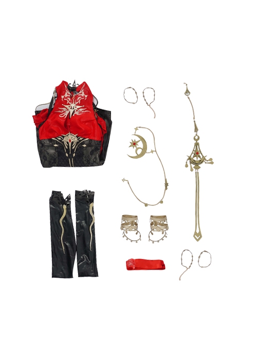 Game Naraka Bladepoint Viper Ning Outfit Hongchuan Maiden Halloween Cosplay Costume Full Set