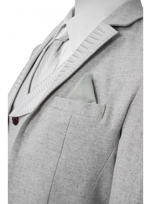 TV Drama Moon Knight Marc Spector Mr. Knight Costume Gray Suit Halloween Cosplay Costume Set