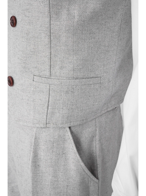 TV Drama Moon Knight Marc Spector Mr. Knight Costume Gray Suit Halloween Cosplay Costume Set