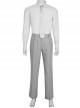 TV Drama Moon Knight Marc Spector Mr. Knight Costume Gray Suit Halloween Cosplay Costume Set