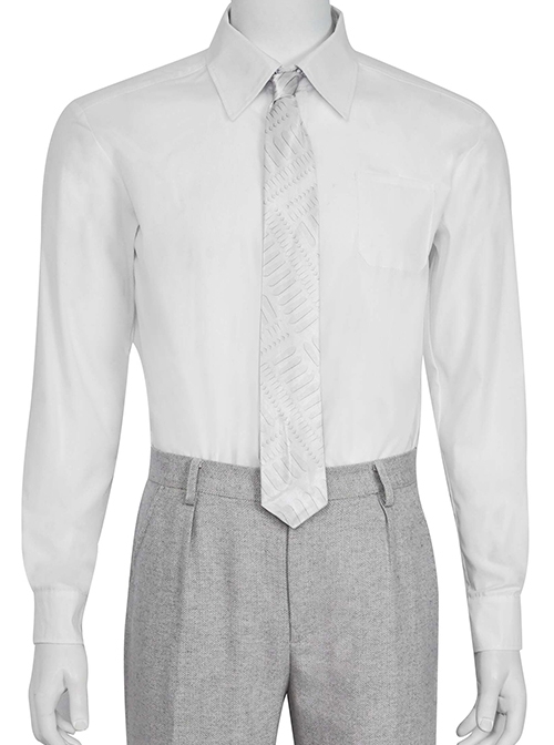 TV Drama Moon Knight Marc Spector Mr. Knight Costume Gray Suit Halloween Cosplay Costume White Shirt