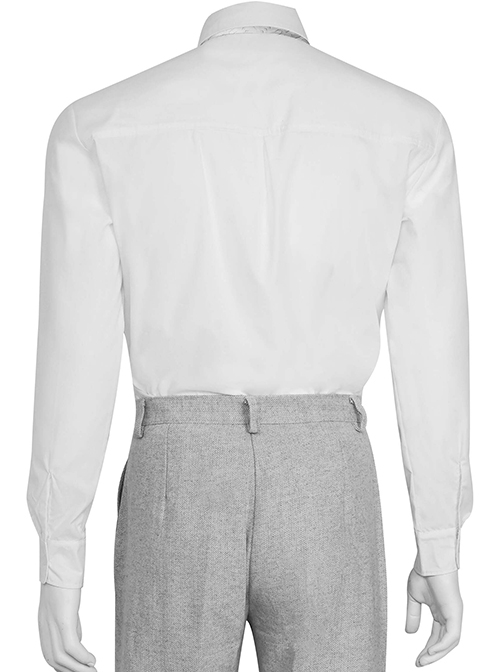 TV Drama Moon Knight Marc Spector Mr. Knight Costume Gray Suit Halloween Cosplay Costume White Shirt