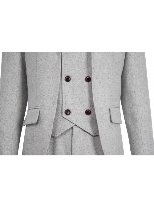 TV Drama Moon Knight Marc Spector Mr. Knight Costume Gray Suit Halloween Cosplay Costume Gray Suit Jacket