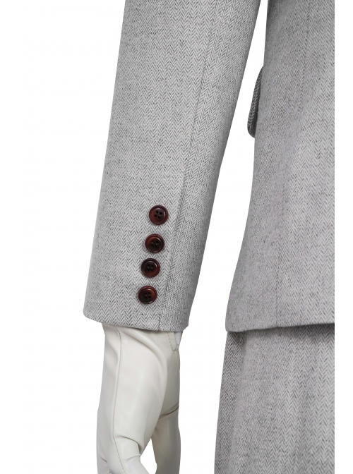 TV Drama Moon Knight Marc Spector Mr. Knight Costume Gray Suit Halloween Cosplay Costume Gray Suit Jacket