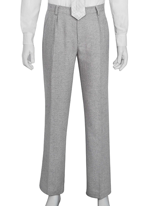TV Drama Moon Knight Marc Spector Mr. Knight Gray Suit Halloween Cosplay Costume Gray Suit Trousers