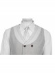 TV Drama Moon Knight Marc Spector Mr. Knight Gray Suit Halloween Cosplay Accessories White Tie And Gloves